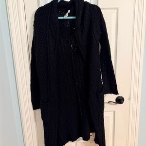Black Women's Long Cardigan Sweater Lola’s Room